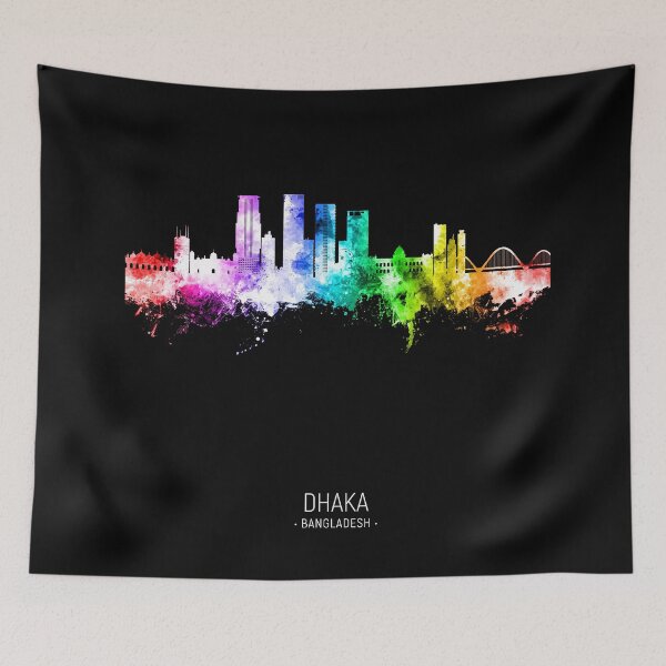 Item preview, Dhaka Bangladesh Skyline designed and sold by ArtPrints.