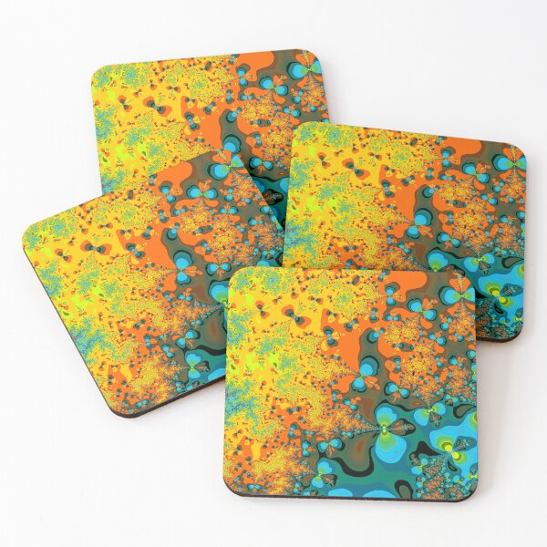 Item preview, Fractal Pools of Colour | Bright Sunrise Shades | Geometric Artistry | Swirling Fractals designed and sold by JillyJ05.