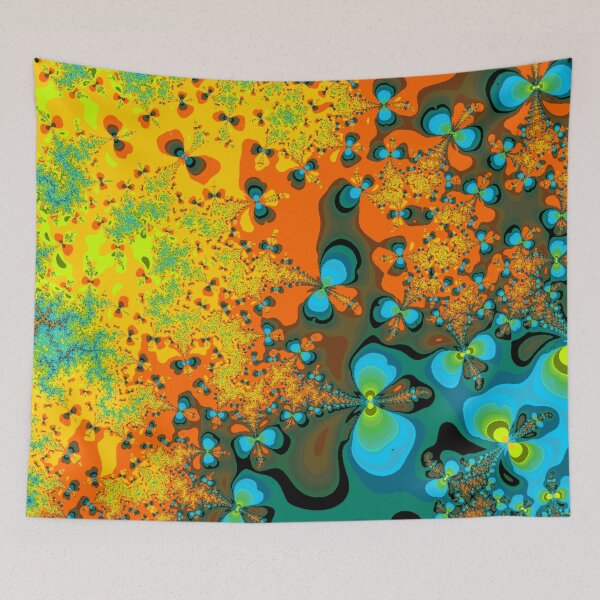 Item preview, Fractal Pools of Colour | Bright Sunrise Shades | Geometric Artistry | Swirling Fractals designed and sold by JillyJ05.