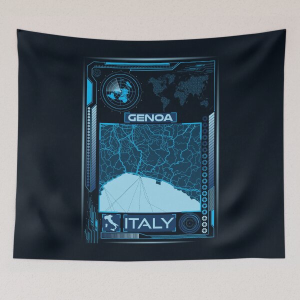 Item preview, GENOA MAP ITALY designed and sold by hatimelhag.