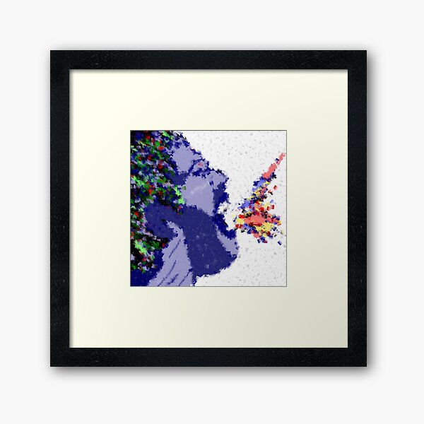 Cubic Rage Framed Art Print