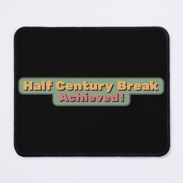 Item preview, Half Century Break Achieved Sticker designed and sold by Cue-.