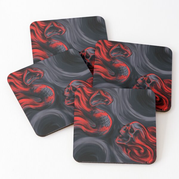 Item preview, Skull & Snake (red) designed and sold by FattoAMano.
