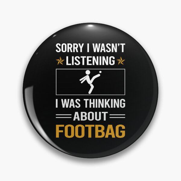 Item preview, Funny Listening Footbag Hacky Sack Sacker designed and sold by jiggleterrified.