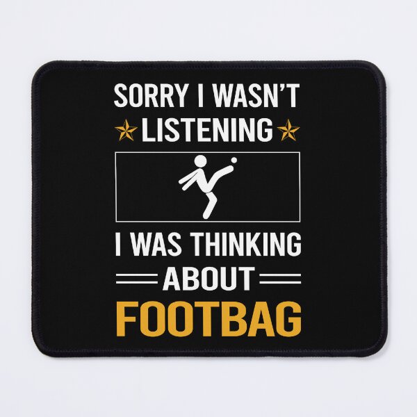 Item preview, Funny Listening Footbag Hacky Sack Sacker designed and sold by jiggleterrified.