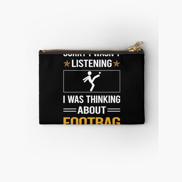 Item preview, Funny Listening Footbag Hacky Sack Sacker designed and sold by jiggleterrified.