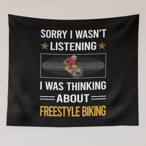 Item preview, Funny Listening Freestyle Biking designed and sold by jiggleterrified.