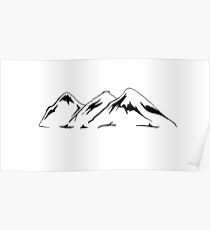 Mountains (Horizontal) Poster