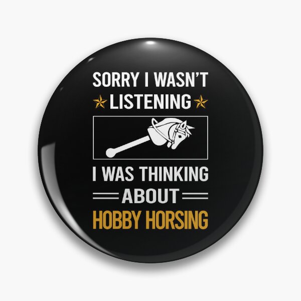 Item preview, Divertido Escuchar Hobby Horsesing Horse Hobbyhorsing Hobbyhorse designed and sold by jiggleterrified.