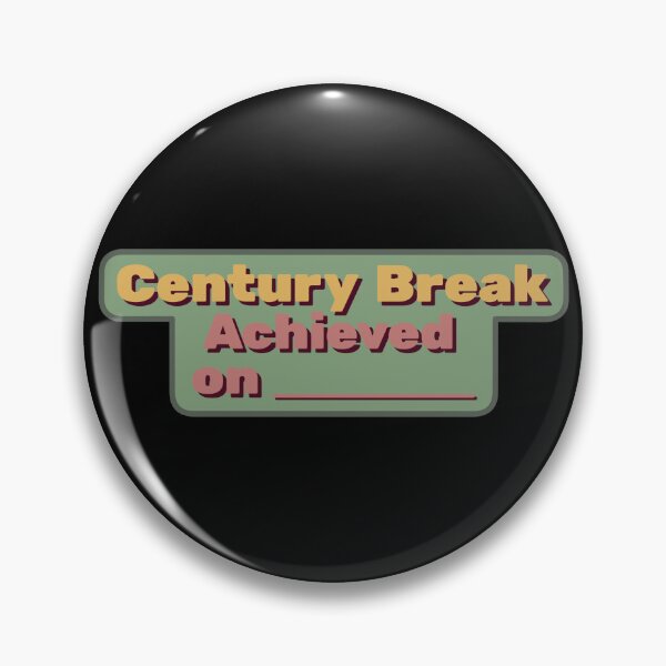 Item preview, Century Break Achieved Sticker designed and sold by Cue-.