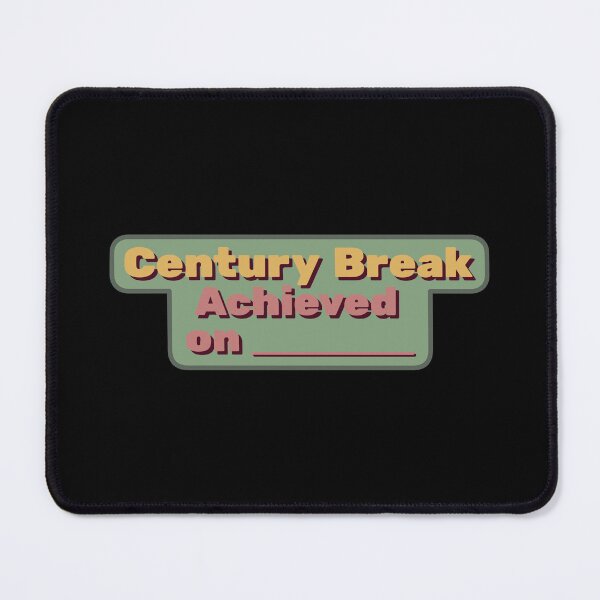 Item preview, Century Break Achieved Sticker designed and sold by Cue-.