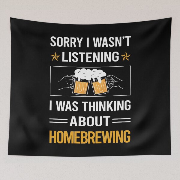 Item preview, Funny Listening Homebrewing Homebrew Homebrewer Beer Home Brew Brewing Brewer designed and sold by jiggleterrified.