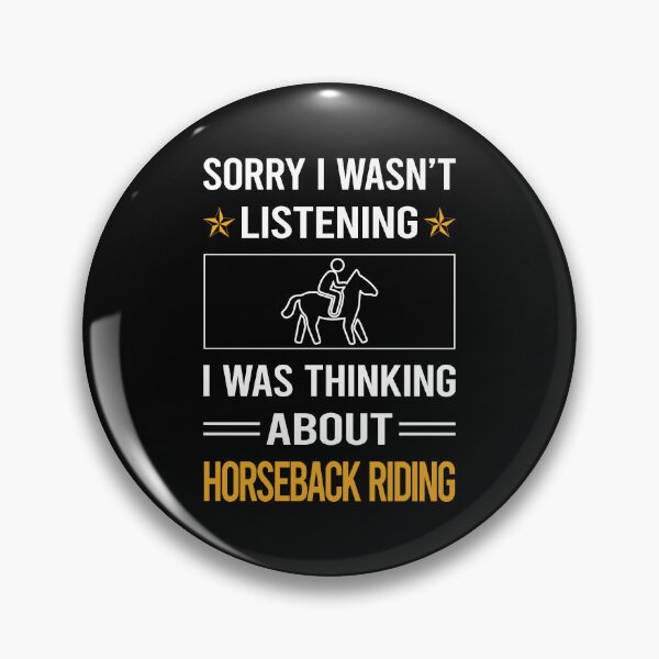 Item preview, Funny Listening Horseback Riding Horse Riding designed and sold by jiggleterrified.