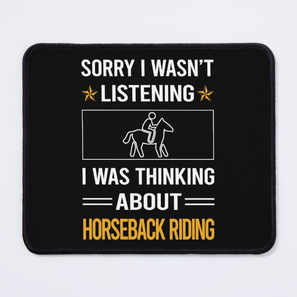 Item preview, Funny Listening Horseback Riding Horse Riding designed and sold by jiggleterrified.