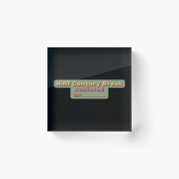 Item preview, Half Century Break Achieved Sticker designed and sold by Cue-.