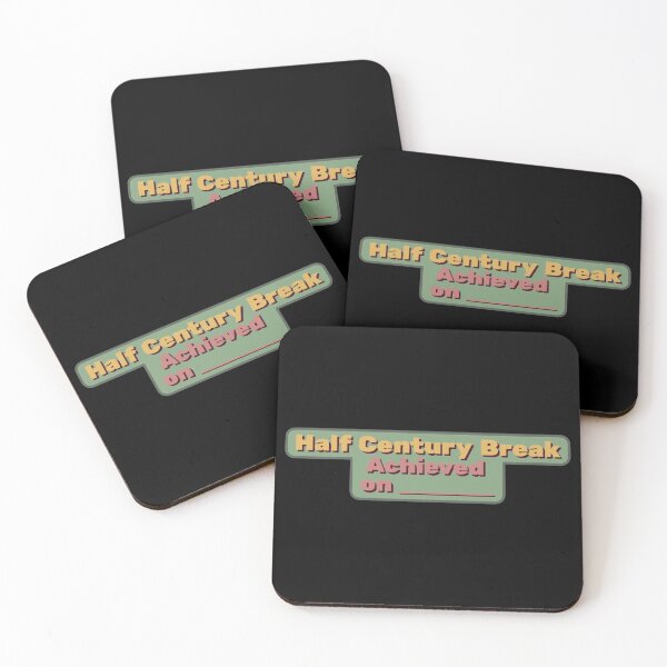 Item preview, Half Century Break Achieved Sticker designed and sold by Cue-.