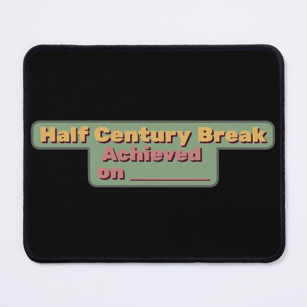 Item preview, Half Century Break Achieved Sticker designed and sold by Cue-.