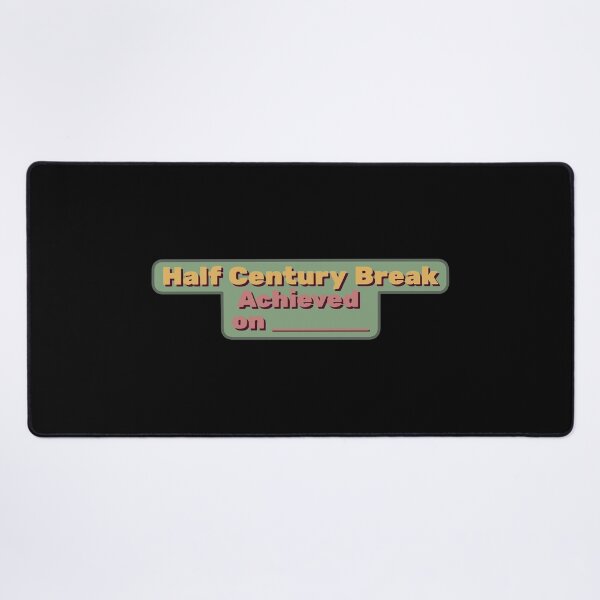 Item preview, Half Century Break Achieved Sticker designed and sold by Cue-.