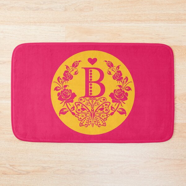 Item preview, Roses, Heart and Butterfly Monogram B designed and sold by ClownFishArts.