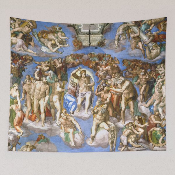 Aperçu de l'œuvre Le Jugement dernier du Christ-Michel-Ange créée et vendue par emilypigou.
