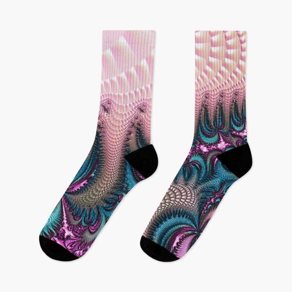 Item preview, Retro Swirls | Teal and Pink | Ripple Effect | Fancy Fractal designed and sold by JillyJ05.