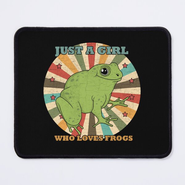 Item preview, Just A Girl Who Loves Frogs designed and sold by ValentinaHramov.
