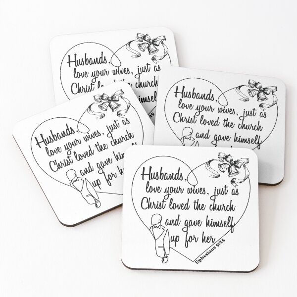 Item preview, Husband Ephesians 5:25 Bible Verse designed and sold by garmentoffaith.