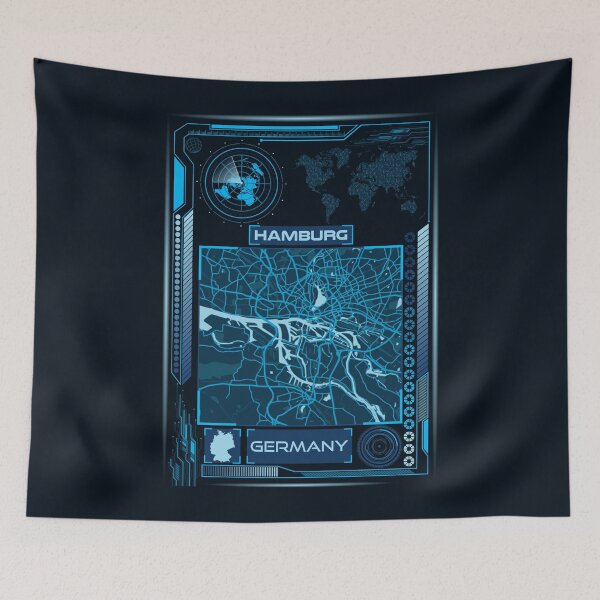 Item preview, HAMBURG MAP GERMANY designed and sold by hatimelhag.