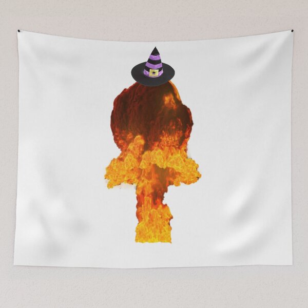 Item preview, Nuclear Explosion with Witch Hat designed and sold by dino8.
