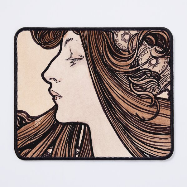 Item preview, Stained glass art of the Fouquet boutique by Alphonse Mucha designed and sold by see-the-fox.