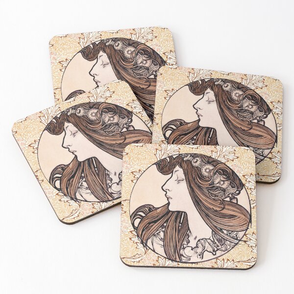 Item preview, Stained glass art of the Fouquet boutique by Alphonse Mucha designed and sold by see-the-fox.