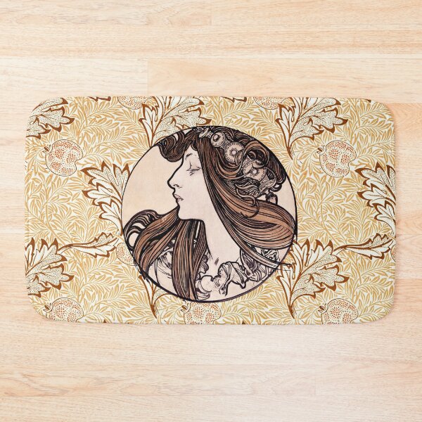 Item preview, Stained glass art of the Fouquet boutique by Alphonse Mucha designed and sold by see-the-fox.