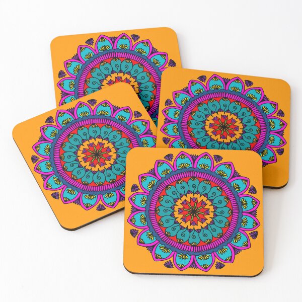 Item preview, Warm Watercolor Floral Mandala By Metastudio designed and sold by metastudio.