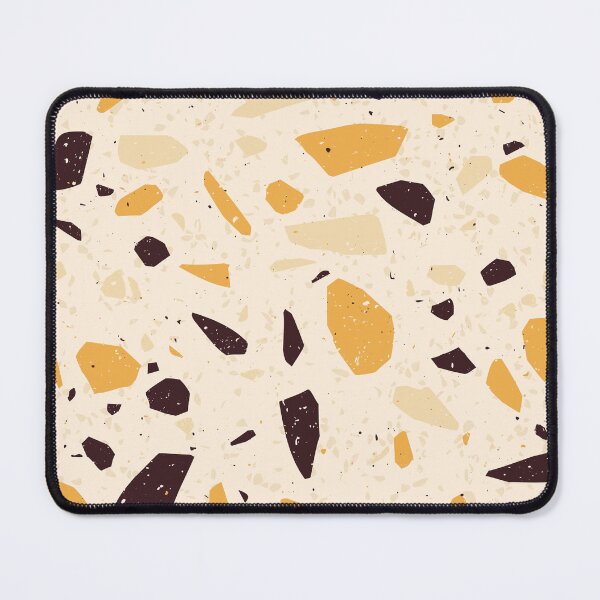 Item preview, Mustard Yellow and Brown Terrazzo Pattern designed and sold by thesnowwhyte.