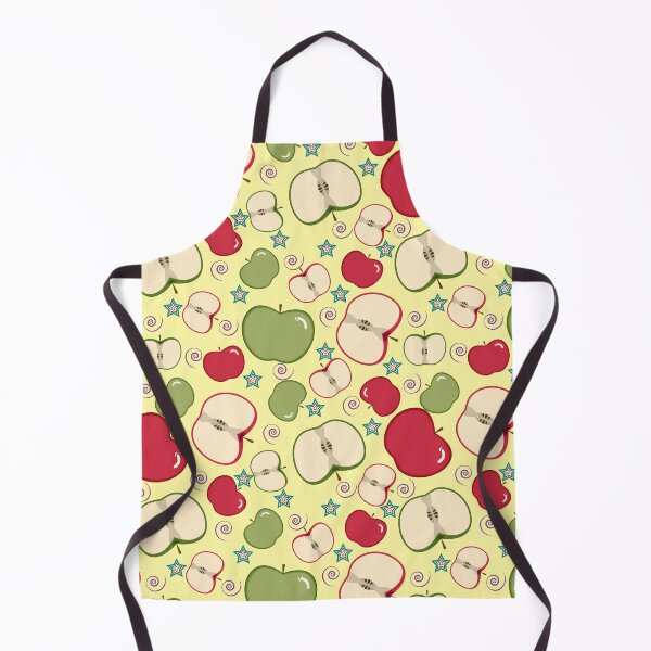 Item preview, Apples Pattern On Yellow Background designed and sold by Ayesha Saleem.