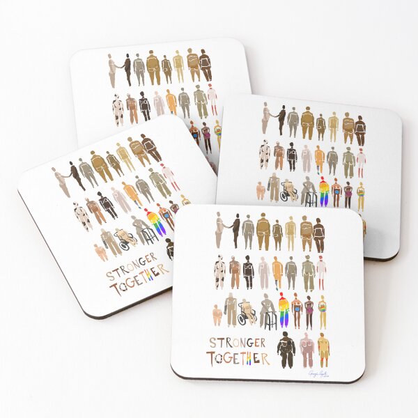 Item preview, Stronger Together Inclusivity Diversity Artwork designed and sold by MDBespokeArt.