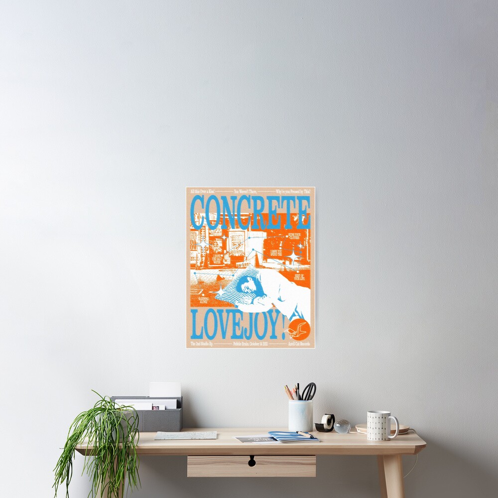 "Concrete Lovejoy" Poster for Sale by phrawgcraft Redbubble