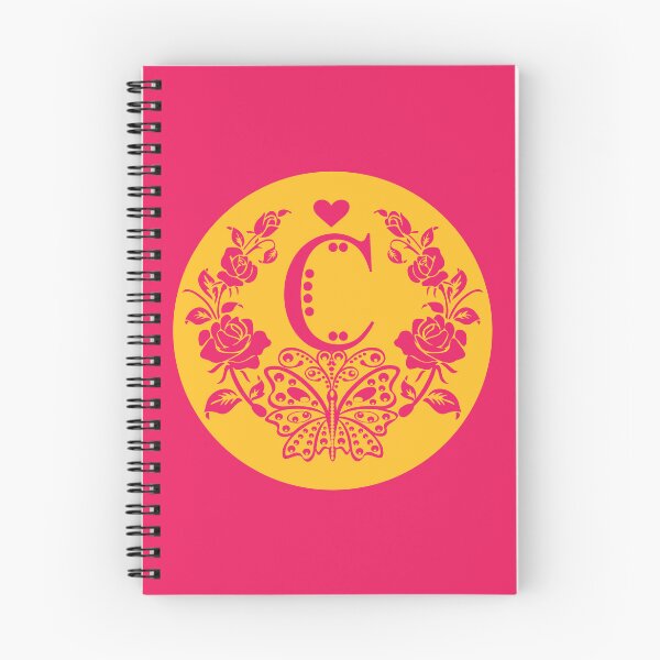 Item preview, Roses, Heart and Butterfly Monogram C designed and sold by ClownFishArts.