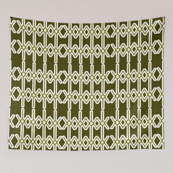 Aperçu de l'œuvre Line Graphic Two Khaki and White on Khaki 5748 créée et vendue par Art in My Loft.