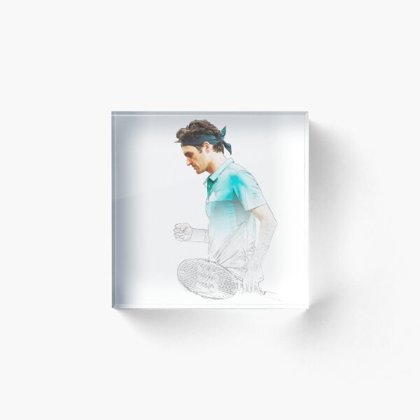 Roger Federer Acrylic Block