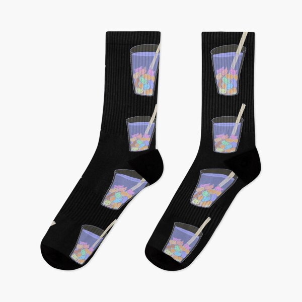 Item preview, Bubble TeaTexture Cat Pattern Rainbow in Black without background designed and sold by Miezka.