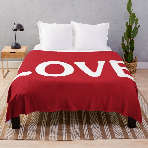 Item preview, Love Print (White Red) designed and sold by ToluaPrints.
