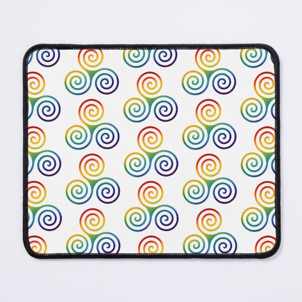 Item preview, Rainbow Colorful Triple Spiral designed and sold by JanviRamani.