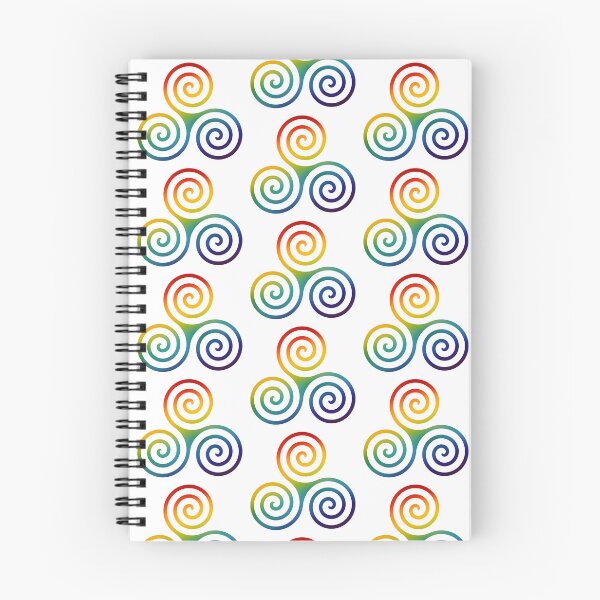 Item preview, Rainbow Colorful Triple Spiral designed and sold by JanviRamani.