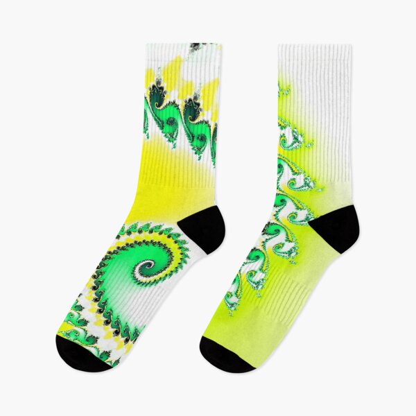 Item preview, Spiral Beauty | Lime Green and Yellow | High Vibe | Fractal Art designed and sold by JillyJ05.