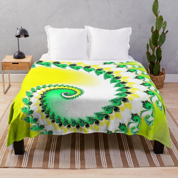 Item preview, Spiral Beauty | Lime Green and Yellow | High Vibe | Fractal Art designed and sold by JillyJ05.