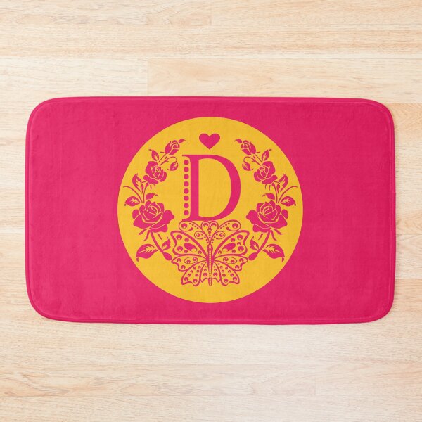 Item preview, Roses, Heart and Butterfly Monogram D designed and sold by ClownFishArts.