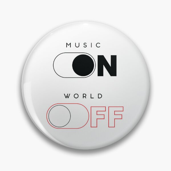 Item preview, FUNNY MUSIC IS ON, WORLD IS OFF designed and sold by arthemdesign.