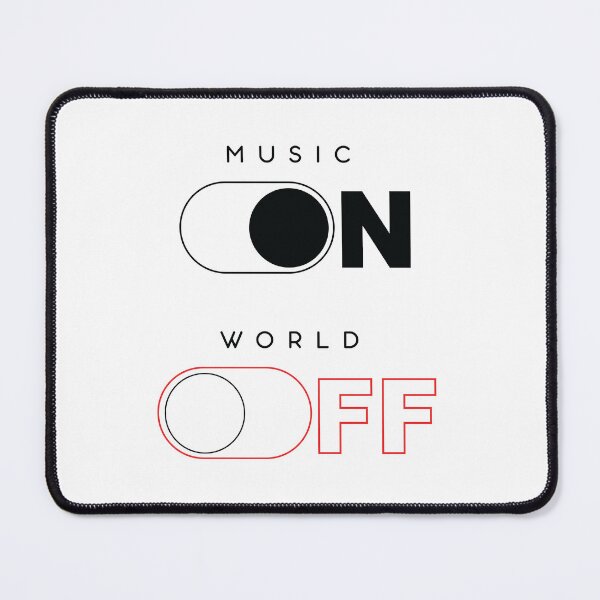 Item preview, FUNNY MUSIC IS ON, WORLD IS OFF designed and sold by arthemdesign.