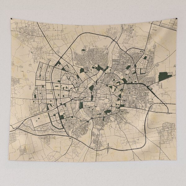 Item preview, Aleppo City Map of Syria - Vintage designed and sold by deMAP.
